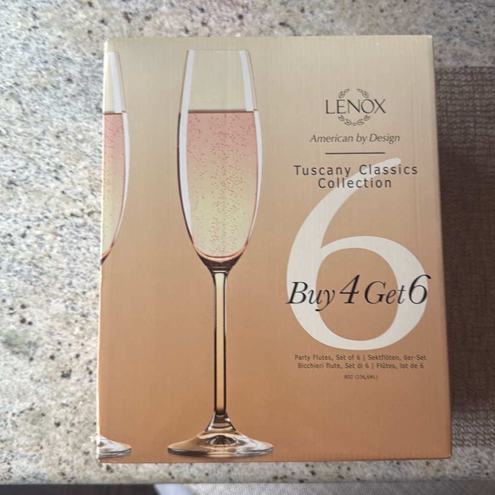 LENOX champagne flutes
